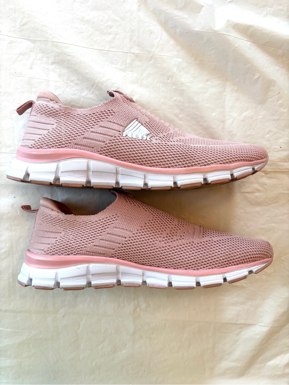 RBX Dusty Pink Live Life Active Slip-On Mesh Sneakers Breathable SZ 7.5 Worn 1X - Picture 3 of 15